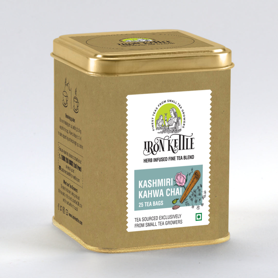 Kashmiri Kahwa Green Chai - Iron Kettle Tea