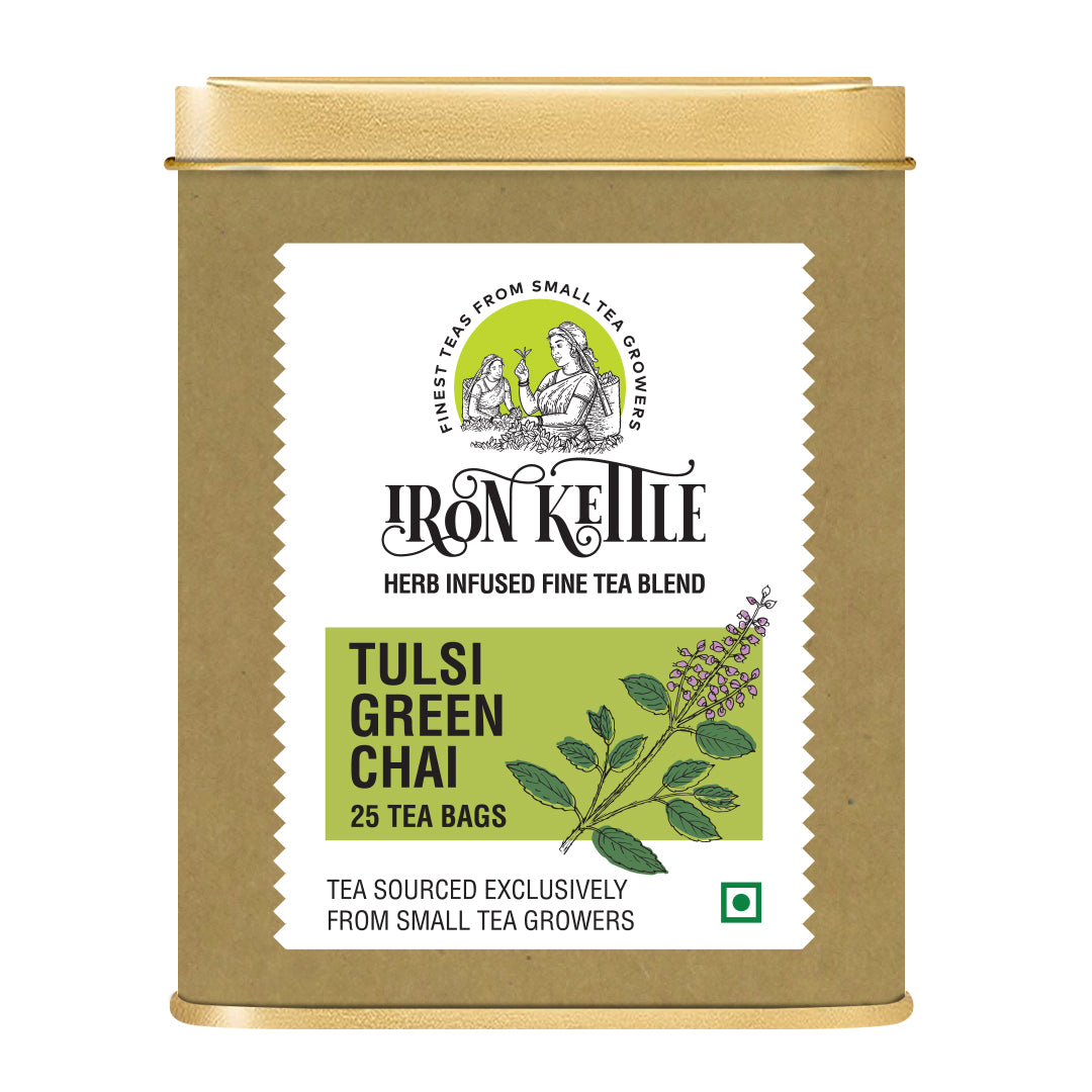 Tulsi Green Chai - Iron Kettle Tea