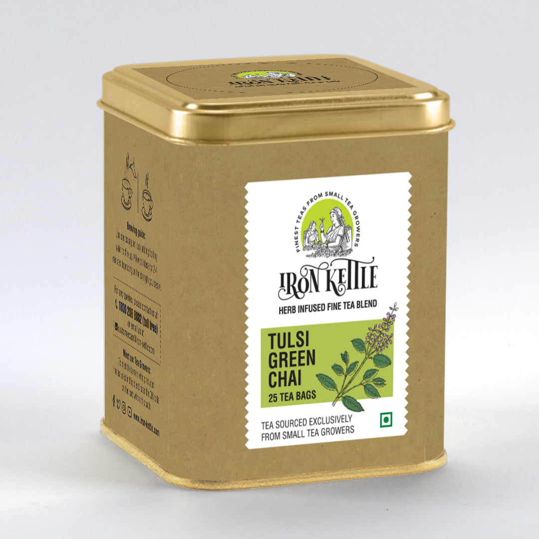 Tulsi Green Chai - Iron Kettle Tea
