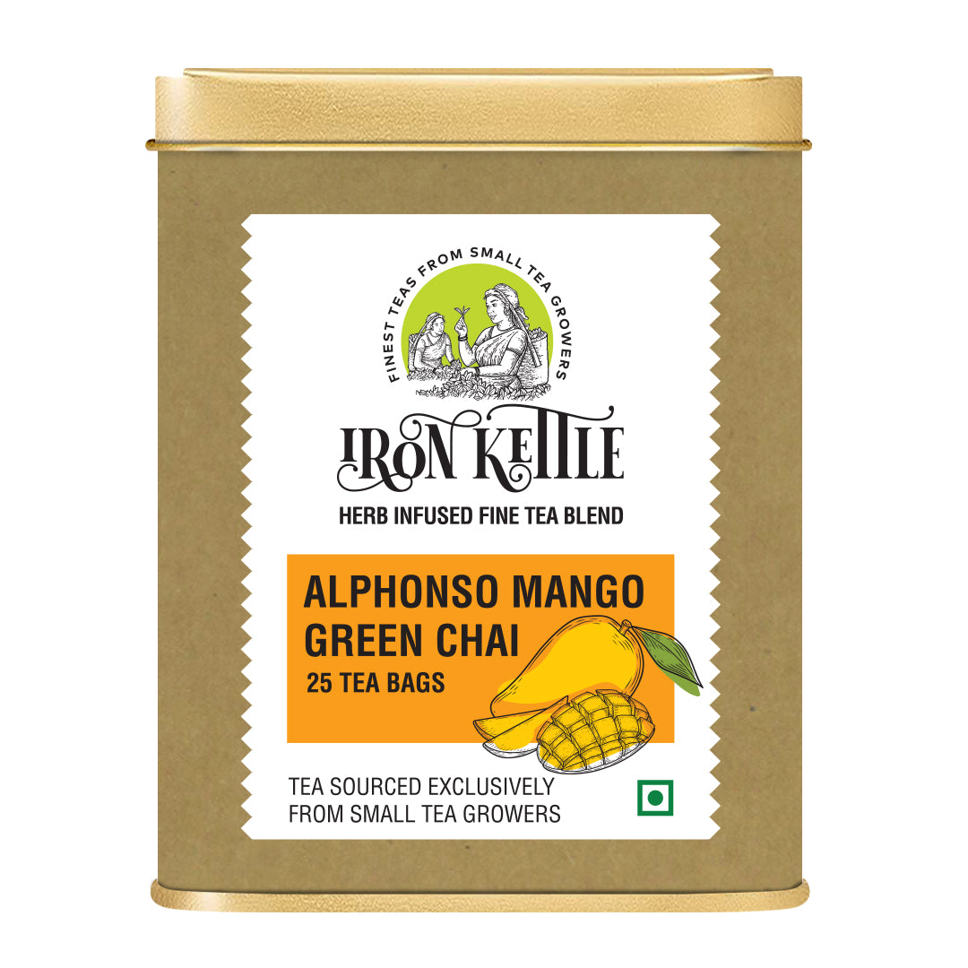Alphonso Mango Green Chai - Iron Kettle Tea