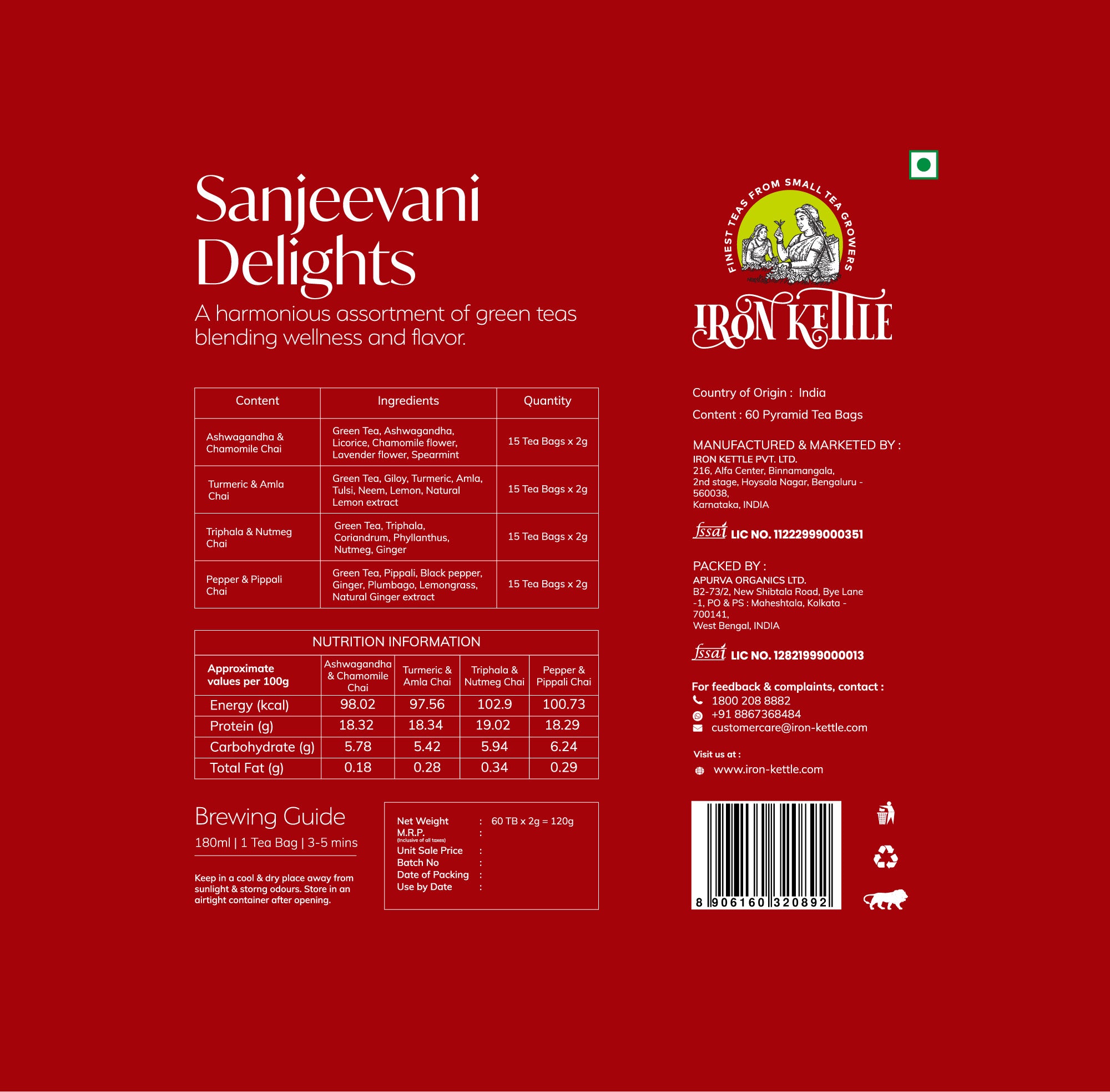 Holiday Cheers Sanjeevani Delights Christmas Tea Gift Box