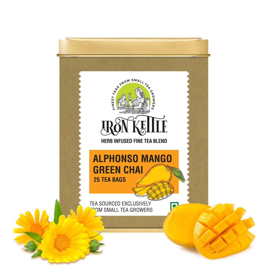 Alphonso Mango Green Chai - Iron Kettle Tea