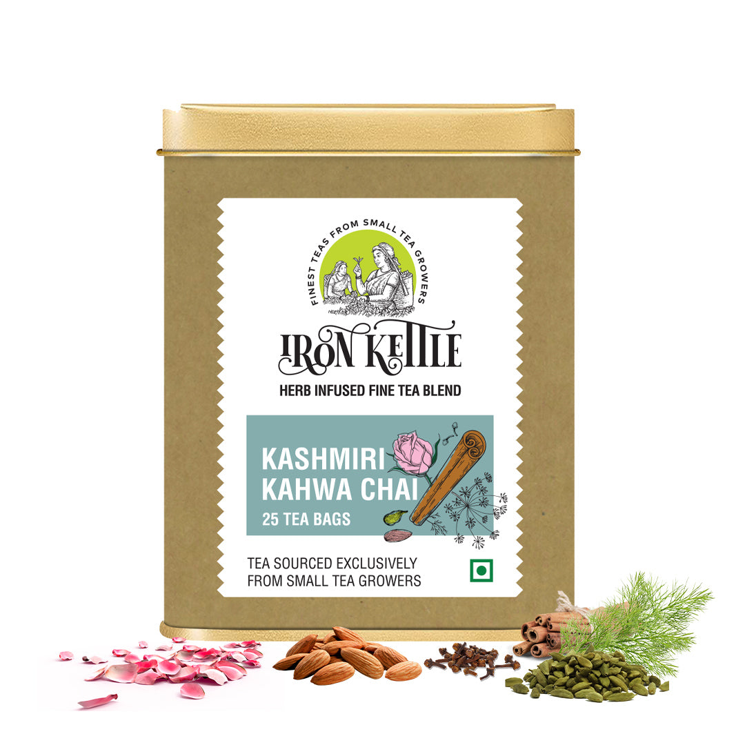 Kashmiri Kahwa Green Chai - Iron Kettle Tea