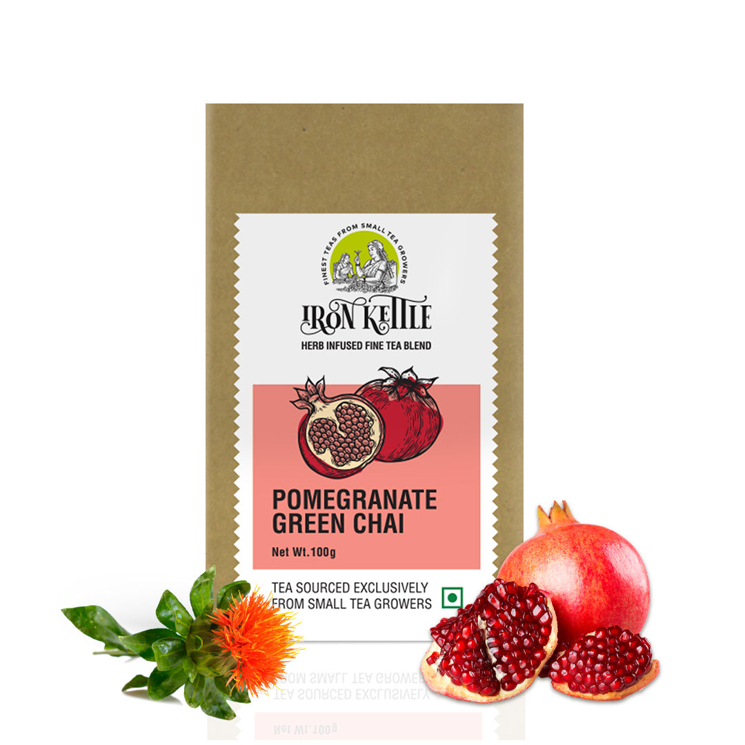 Pomegranate Green Chai - Iron Kettle Tea